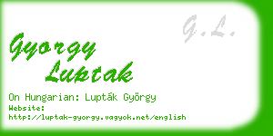 gyorgy luptak business card